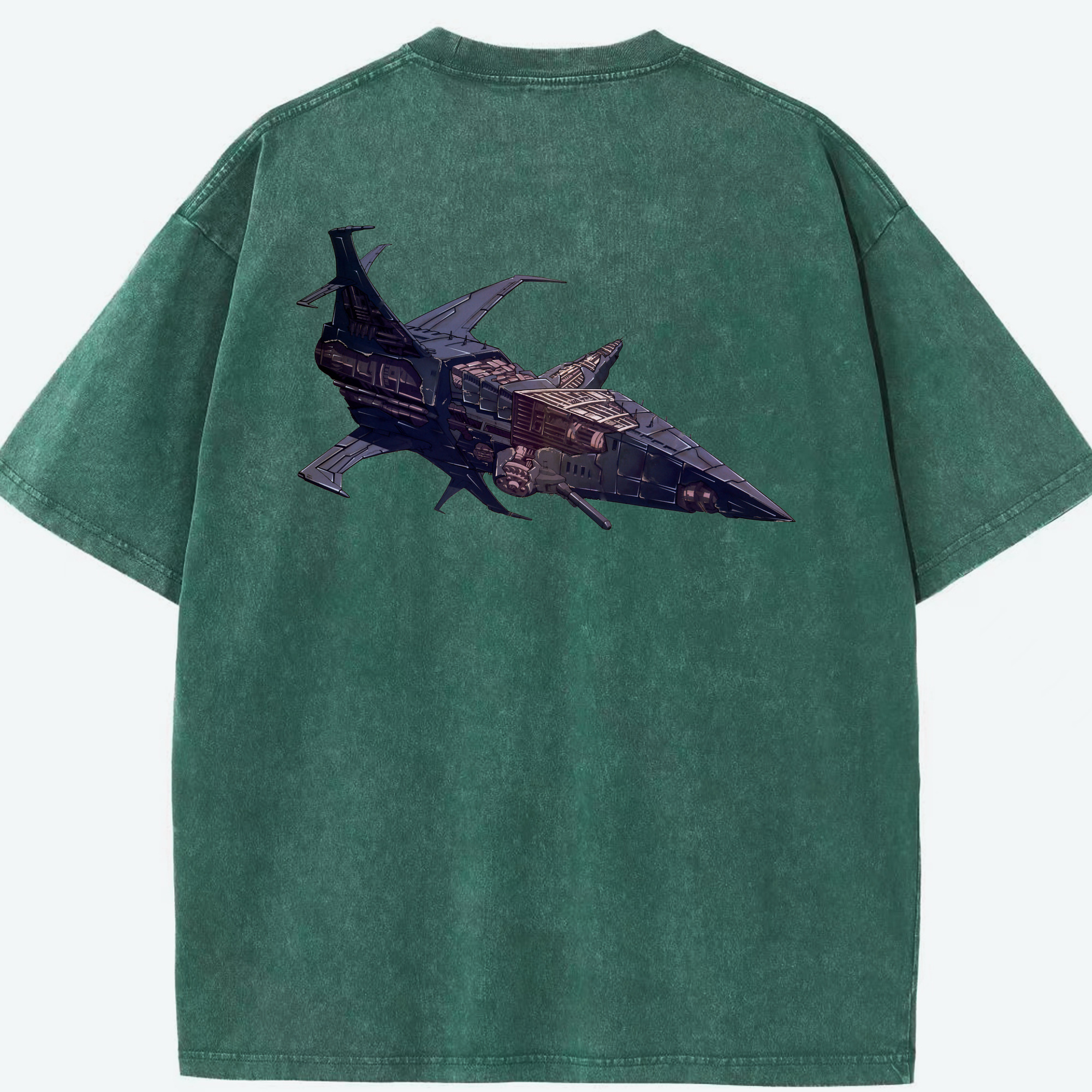 （画像用）  綿100% ヴィンテージ風 半袖Tシャツ（背面プリント）